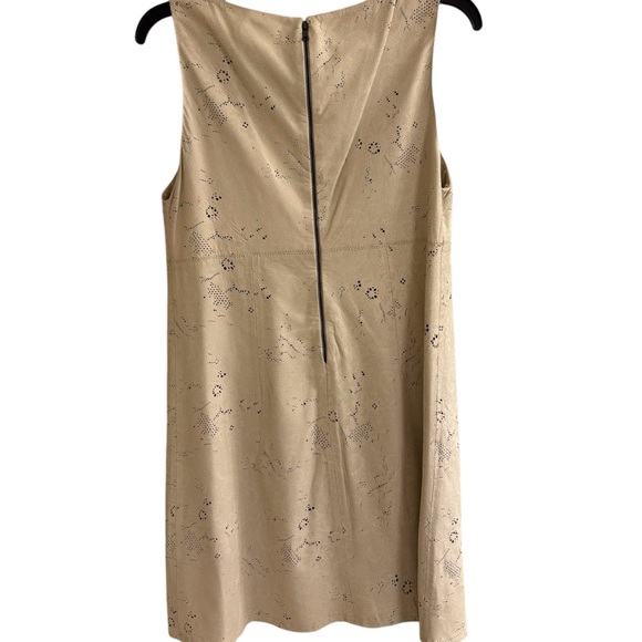 Alice + Olivia Clyde Lasercut Lamb Leather Dress Size 8 - Picture 4 of 10